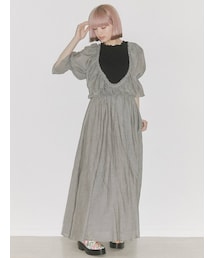 merry jenny | シアーガーゼモアギャザードレス(ワンピース)