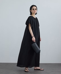 ADAM ET ROPE' | 【WEB限定】2WAYリネンブレンドエンブロイダリーワンピース(ワンピース)