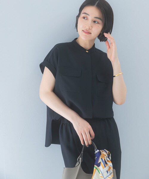 URBAN RESEARCH ROSSO（アーバンリサーチロッソ）の「クールタッチ吸水速乾ポケットフレアブラウス（シャツ/ブラウス・レディース・IVORY/D/NAVY・Free）」の20枚目の写真