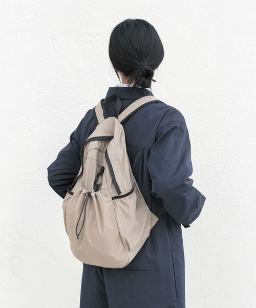 EKAL（エカル）の「EASY DAYPACK（バックパック/リュック・レディース・ブラック/グレージュ/ブルー/ベージュ・One）」の19枚目の写真