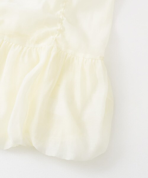 KBF（ケイビーエフ）の「ドロストバルーンスリーブレストップス（チュニック・レディース・IVORY/MAUVE GRAY/BLACK・one）」の13枚目の写真