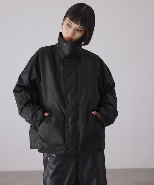 ADAM ET ROPE'（アダムエロペ）の「【J’aDoRe限定】【Barbour（バブアー）】OS TRANSPORT WAX JACKET（その他アウター・レディース・ブラック/カーキ・34/36）」の10枚目の写真