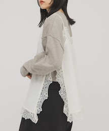 KBF | ヴィンテージライクレースキャミソール(キャミソール)