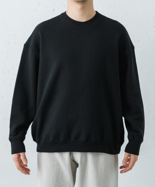 URBAN RESEARCH（アーバンリサーチ）の「FUJI　CREW NECK SWEAT（スウェット・メンズ・BLACK/BEIGE・4/5）」の5枚目の写真