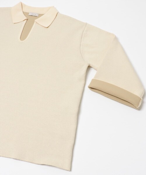 LAATO（ラート）の「sweat style polo knit（ニット/セーター・レディース・クリーム/チョコレート・FREE）」の15枚目の写真