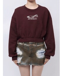 EMODA | STONE LOGO SHORT SWEAT(Tシャツ/カットソー)