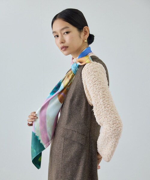 ROPE'（ロペ）の「【COOHEM(コーヘン)】COTTON FANCY YARN HIGH NECK KNIT（ニット/セーター・レディース・キナリ/ベージュ系/ラベンダー系・F）」の20枚目の写真
