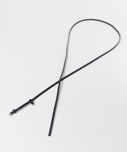 URBAN RESEARCH（アーバンリサーチ）の「AMOMENTO　LEATHER BELT 1CM（ベルト・レディース・BLACK・-）」の4枚目の写真