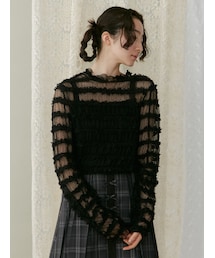 完売未使用 merry jenny fluffy frill tops merry jenny（メリージェニー）の「fluffy frill tops（Tシャツ