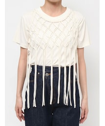 LAGUNAMOON | マクラメニットプルオーバー(Tシャツ/カットソー)