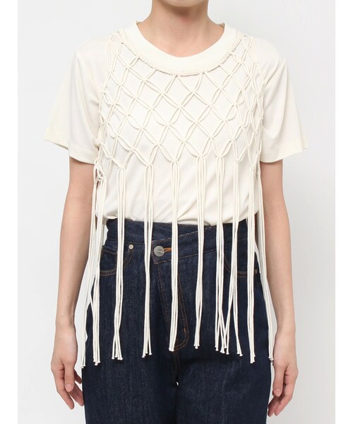LAGUNAMOON（ラグナムーン）の「マクラメニットトップス（ニット