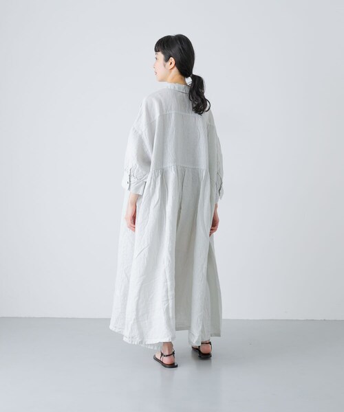 かぐれ（カグレ）の「Honnete　GATHERED DRESS（ワンピース・レディース・SILVER/BLUE/NOIR・One）」の17枚目の写真