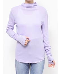 Ungrid | ハイネックシアーロングスリーブTee(Tシャツ/カットソー)