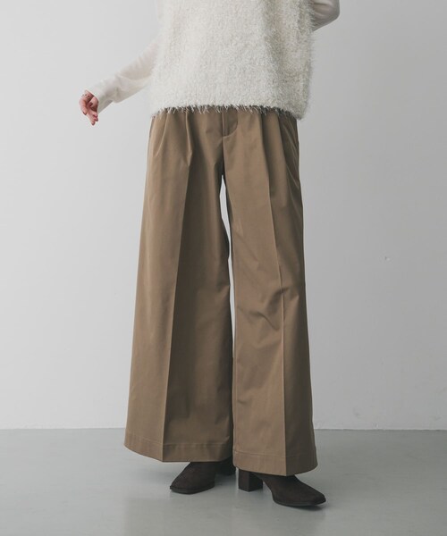 SENSE OF PLACE by URBAN RESEARCH（センスオブプレイスバイアーバンリサーチ）の「『XS/Lサイズ/WEB限定』バギーチノパンツ（チノパンツ・レディース・IVORY/BEIGE/NAVY・XS/S/M/L）」の14枚目の写真