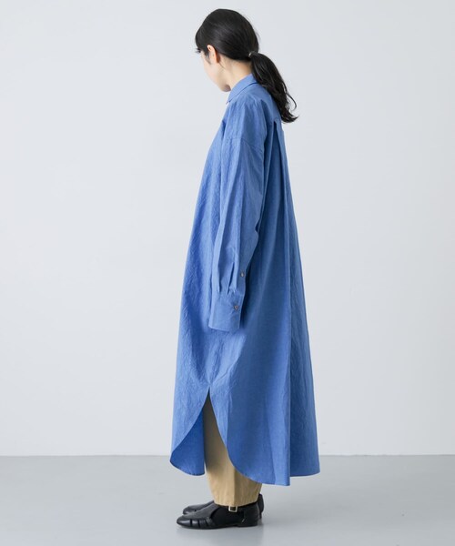 かぐれ（カグレ）の「ワイドシャツワンピース（ワンピース・レディース・BLUE/L/BEIGE・Free）」の21枚目の写真
