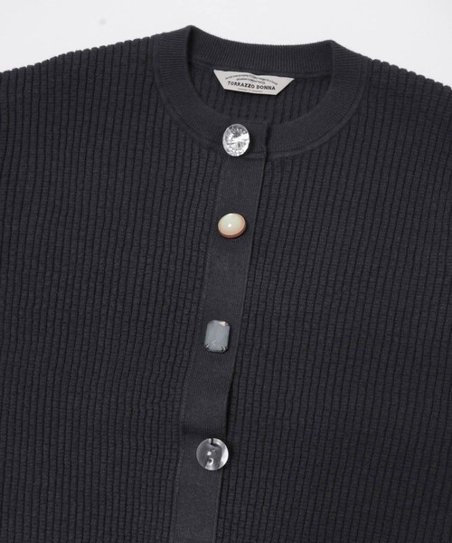 URBAN RESEARCH ROSSO（アーバンリサーチロッソ）の「Torrazzo Donna　Bijou Kint Cardigan（カーディガン/ボレロ・レディース・NAVY/BROWN・Free）」の14枚目の写真