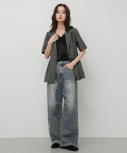 SENSE OF PLACE by URBAN RESEARCH(センスオブプレイスバイアーバンリサーチ)の「Vカットアシンメトリーパンプス(パンプス・レディース・BLACK/BROWN・S/M/L)」の7枚目の写真