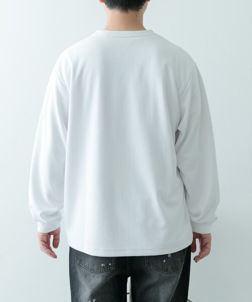 ITEMS URBANRESEARCH（アイテムズ アーバンリサーチ）の「『速乾/イージーケア/UVカット』高機能ポンチロングスリーブカットソー（Tシャツ/カットソー・メンズ・WHT/BEG/BLK・M/L）」の14枚目の写真