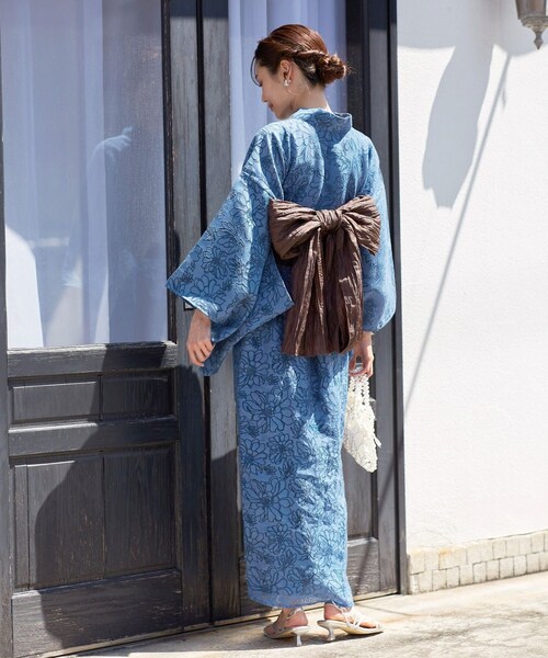 ROPE' PICNIC（ロペピクニック）の「【emur/エミュール】1人で着られる浴衣キャミワンピースセット（浴衣・レディース・ブルー/ラベンダー・38）」の11枚目の写真