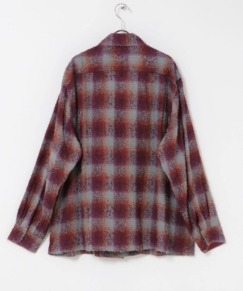 EKAL(エカル)の「BRU NA BOINNE バルバシャツ3号(シャツ/ブラウス・メンズ・GREEN/PURPLE・M/L)」の8枚目の写真