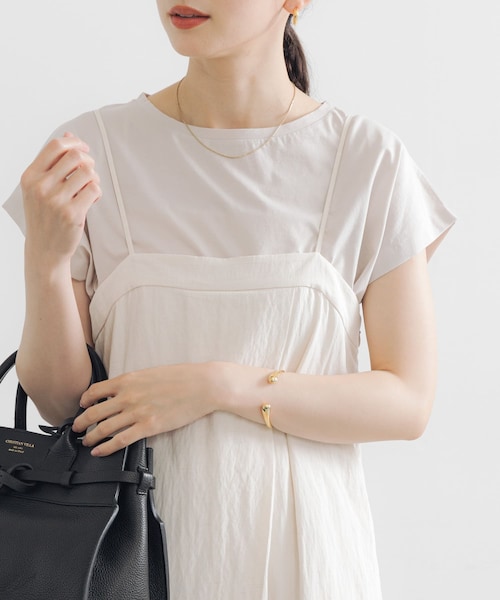 URBAN RESEARCH（アーバンリサーチ）の「スーピマコットンボートネックカットソー（Tシャツ/カットソー・レディース・D.NAVY/WHITE/TAUPE・FREE）」の14枚目の写真