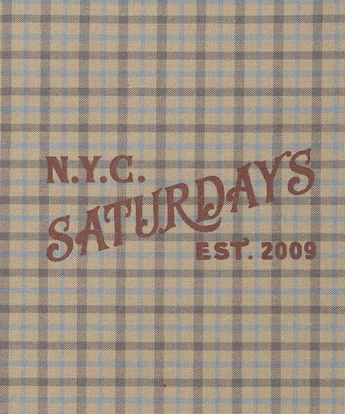 Saturdays NYC(サタデーズ ニューヨークシティ )の「Vintage Serif Check Scarf(バンダナ/スカーフ・レディース・グレー/キナリ/ベージュ・F)」の13枚目の写真
