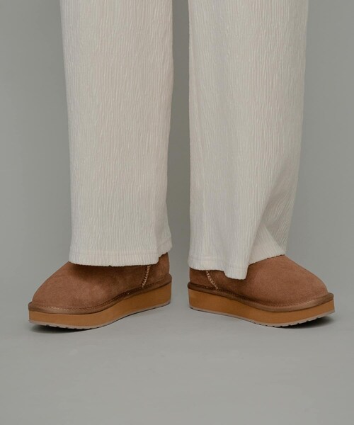URBAN RESEARCH Sonny Label（アーバンリサーチサニーレーベル）の「EMU　PLATFORM MICRO WOOL（ブーツ・レディース・BLACK/Chestnut・7/8）」の9枚目の写真