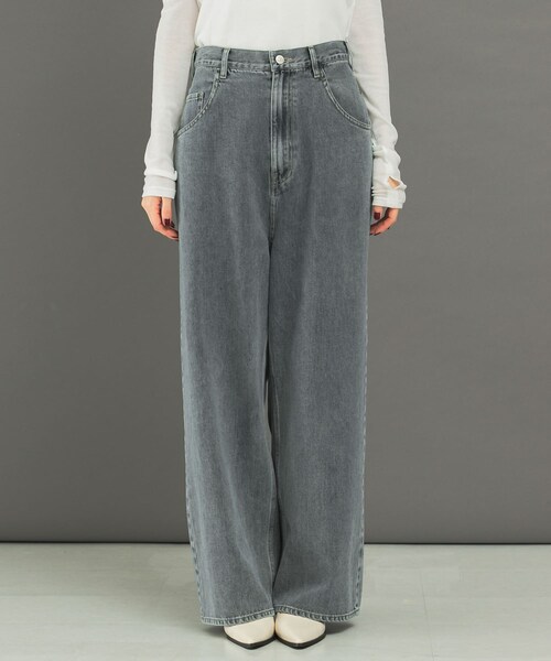 URBAN RESEARCH ROSSO（アーバンリサーチロッソ）の「CHIGNON　シンチバックデニムワイドパンツ（デニムパンツ・レディース・NAVY/BLUE・36/38）」の7枚目の写真