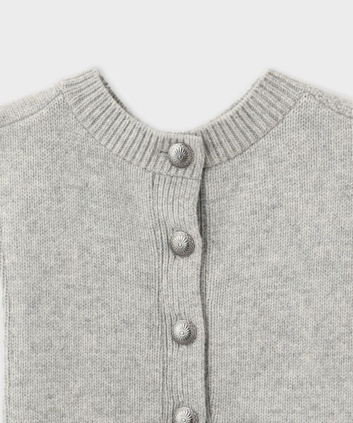 ROPE'（ロペ）の「【Ｍaison no8（メゾンエイト）】REMIXED KNIT VEST｜ニット（ニット/セーター・レディース・ライトグレー/ネイビー・F）」の10枚目の写真