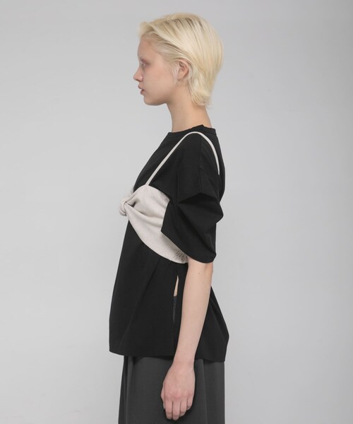 LAATO（ラート）の「tack sleeve tee（Tシャツ/カットソー・レディース・パール/インク/キャメル・Free）」の15枚目の写真