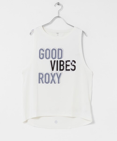 URBAN RESEARCH Sonny Label（アーバンリサーチサニーレーベル）の「ROXY　GOOD VIBES TANK（タンクトップ・レディース・WHT/BLK・M）」の4枚目の写真
