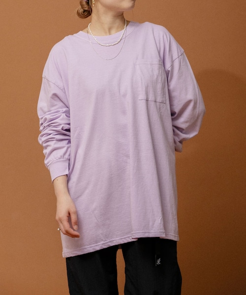 URBAN RESEARCH（アーバンリサーチ）の「RELAX FIT　ポケットロングスリーブ（Tシャツ/カットソー・メンズ・MINT/WHITE/PAPPER/GREY/オーキッド/プロブルー・FREE）」の6枚目の写真