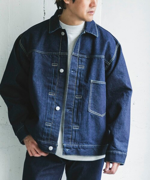 URBAN RESEARCH DOORS（アーバンリサーチドアーズ）の「13.3oz デニムジャケット（デニムジャケット・メンズ・INDIGO/BLACK・M/L）」の16枚目の写真