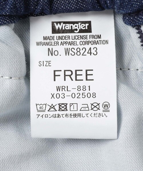 EKAL(エカル)の「『別注』Wrangler×EKAL デニムリラックスバギーパンツ(デニムパンツ・レディース・O.W/BLACK・Free)」の13枚目の写真