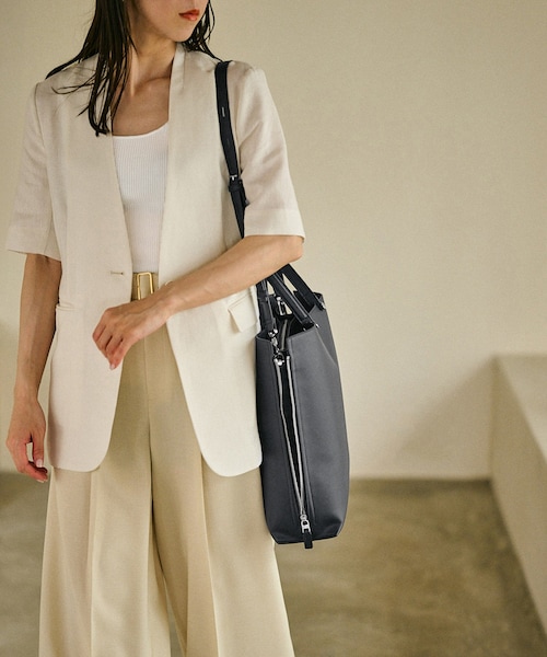 ROPE'（ロペ）の「【A4対応】【E'POR】Y BAG Large【通勤】【メディア掲載】（トートバッグ・レディース・ライトグレー/ダークブラウン/ブラック/オフホワイト/ブラウン/ベージュ系/カーキ・F）」の11枚目の写真