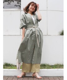 dazzlin | バックシャーリングシャツワンピース(ワンピース)