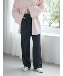 Ungrid | センタープレスルーズパンツ(スラックス)