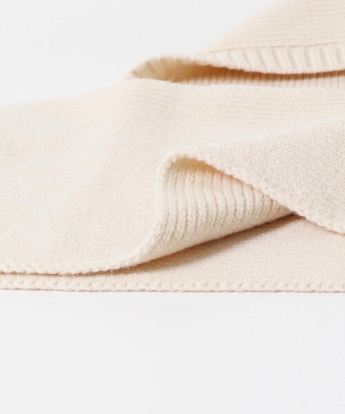 SENSE OF PLACE by URBAN RESEARCH（センスオブプレイスバイアーバンリサーチ）の「フードツキニットストール（ストール/ショール・レディース・IVORY/BLACK・one）」の15枚目の写真