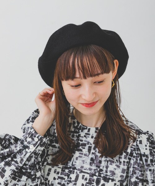 RODE SKO（ロデスコ）の「ウールベレー（ハンチング/ベレー帽・レディース・CHARCOAL/BLACK/NAVY・FREE）」の5枚目の写真