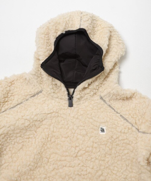 URBAN RESEARCH(アーバンリサーチ)の「Bacon W CLAIM(パーカー・レディース・BLACK/B CREAM・S)」の5枚目の写真