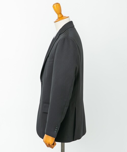 URBAN RESEARCH DOORS（アーバンリサーチドアーズ）の「LIFE STYLE TAILOR　レトロヘリンボンストレッチジャケット（テーラードジャケット・メンズ・BLACK/GRAY・S/M/L/XL）」の12枚目の写真