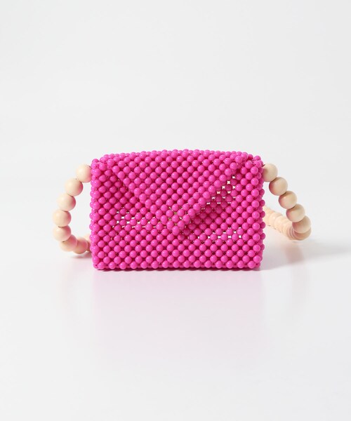 URBAN RESEARCH DOORS（アーバンリサーチドアーズ）の「TOOS　wood ball shoulderbag（ショルダーバッグ・レディース・pink・one）」の3枚目の写真
