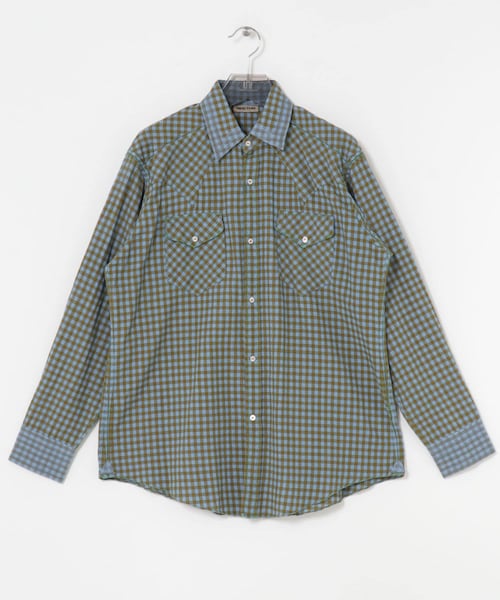 URBAN RESEARCH（アーバンリサーチ）の「MAATEE&SONS　GUPTA WESTERN（シャツ/ブラウス・メンズ・WHITEPLAID/BLUKHPLAID・2/3）」の14枚目の写真