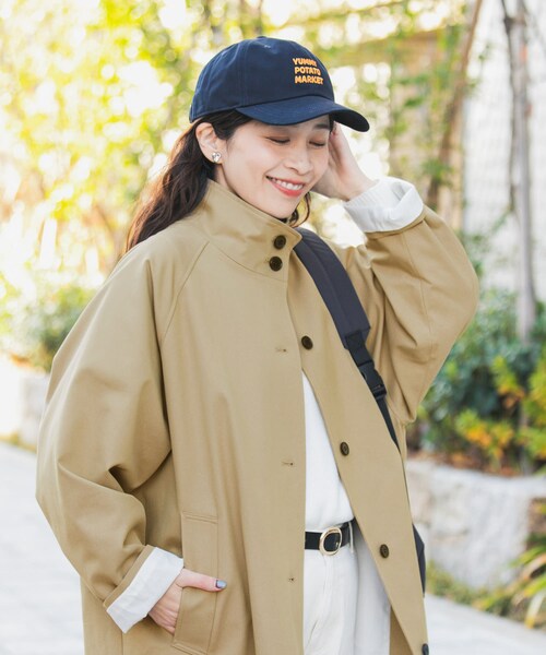 URBAN RESEARCH DOORS（アーバンリサーチドアーズ）の「『撥水』BACKヨークスタンドカラーコート（テーラードジャケット・レディース・L.BEIGE/BEIGE・Free）」の12枚目の写真