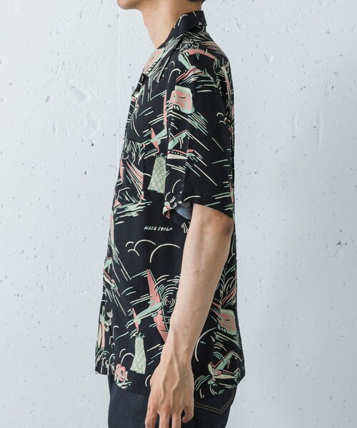 URBAN RESEARCH(アーバンリサーチ)の「NEXUSVII. TRANSPORTATION(シャツ/ブラウス・メンズ・BLACK/OLIVE・46/48)」の5枚目の写真