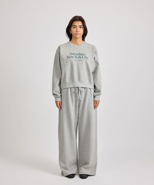 Saturdays NYC(サタデーズ ニューヨークシティ )の「Bowery Speckle Sweatshirt | WOMEN(スウェット・レディース・チャコール/グレー・L/M/S)」の15枚目の写真