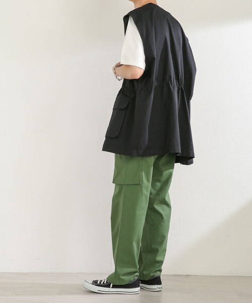 SENSE OF PLACE by URBAN RESEARCH(センスオブプレイスバイアーバンリサーチ)の「シシュウポンチTシャツ(5分袖)(Tシャツ/カットソー・メンズ・GREIGE/WHITE/BLACK/GREEN/L.PURPLE/MINT・M/L)」の17枚目の写真