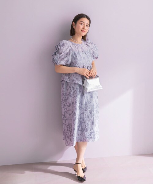 URBAN RESEARCH ROSSO（アーバンリサーチロッソ）の「ANDRESD　JACQUARD DRESS（ワンピース・レディース・L.GRAY/GRAY・M）」の21枚目の写真