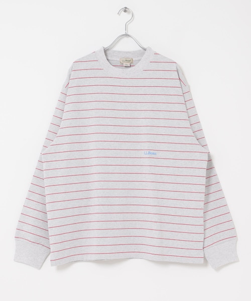 URBAN RESEARCH DOORS（アーバンリサーチドアーズ）の「L.L.Bean JAPAN EDITION　UNION LONG SLEEVE STRIPE T-SHIRTS（Tシャツ/カットソー・メンズ・OFF/GRN/BIRCH/YLW/T GREY/RED/NAVY/TEAL・M/L/XL）」の4枚目の写真