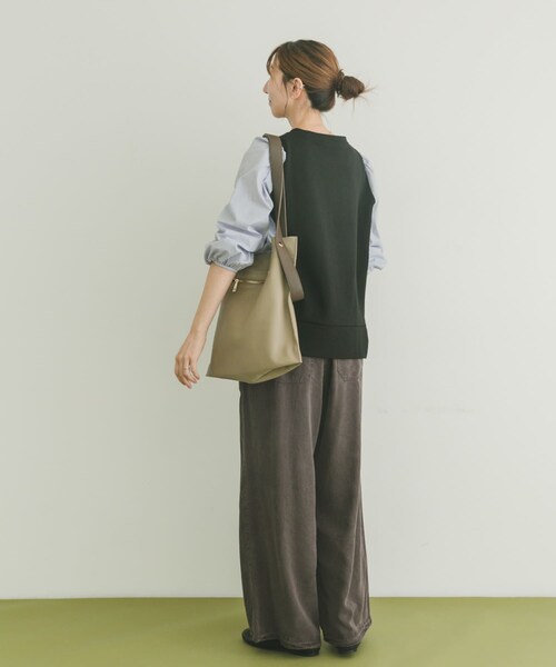 ITEMS URBANRESEARCH（アイテムズ アーバンリサーチ）の「フハクキリカエプルオーバー（Tシャツ/カットソー・レディース・BLK/NVY/BEG・FREE）」の16枚目の写真